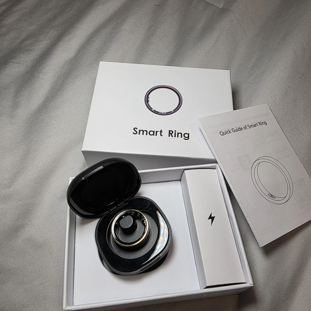 Smart Ring Black and Gold